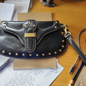 Michael Kors - Black Leather Wristlet